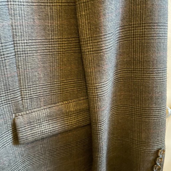 Ralph Lauren Wool Sport Coat, 42S Black Glen Plaid - Picture 9 of 11